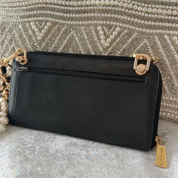 Chic Black Leather Chain Bag - Picture 3 of 11